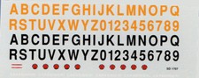 FPMODEL 1707 Decal Numeri/lettere per auto Carabinieri e Gdi Finanza scala 1/43