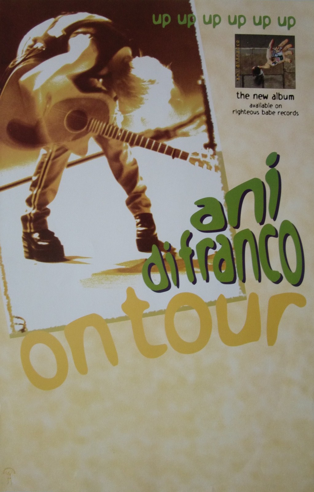 ANI DIFRANCO "UP UP UP UP UP UP" U.S. PROMO ALBUM POSTERFolk Rock