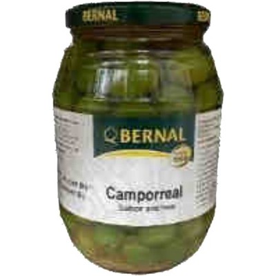 Bernal Camporeal Grüne Oliven mit Sardellengeschmack 900g Glas
