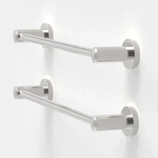 Bathroom Towel Bar 24inch, Stainless Steel Rust Proof, 2 Pack, Brushed Nickel
