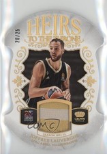 2024 Panini Crown Royale EuroLeague Prime 20/25 Joffrey Lauvergne #HTT-LAU 3d3