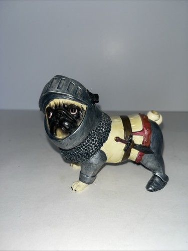 Westland Gifts Pugnacious Pug-nacious Knight Protector Pug — Rare Retired