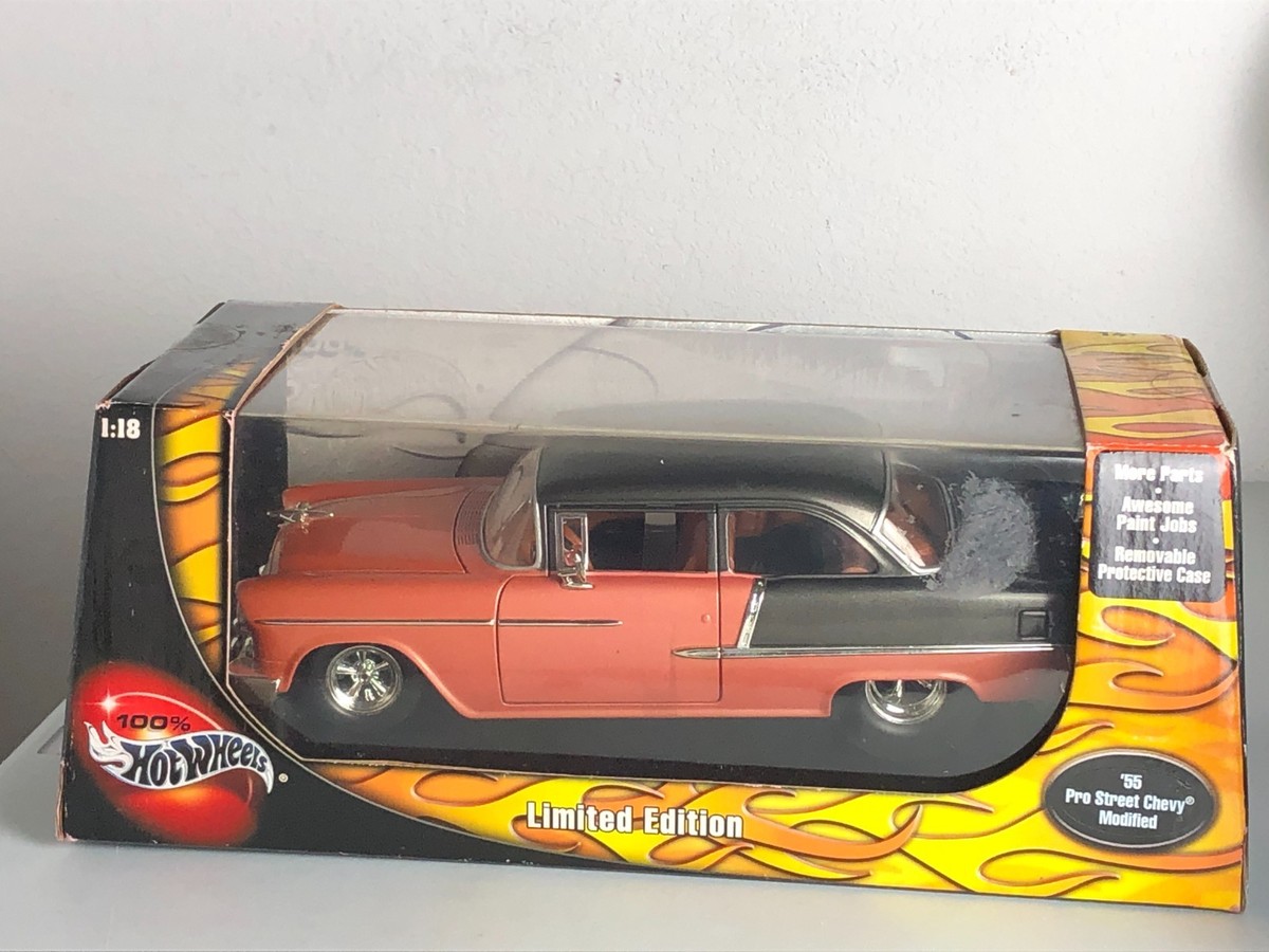 ミニカー Hot wheels '55 Chevy Pro Street Rare, Limited, Vntg '03 Hot Wheels 1955 Pro Street Modified Chevy