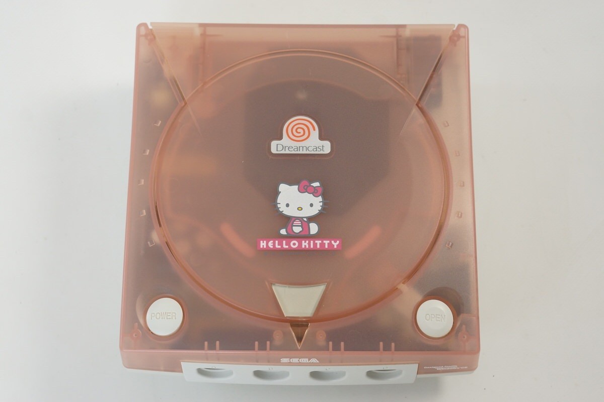 Dreamcast DC HELLO KITTY PINK Console Boxed Tested System ASAHI