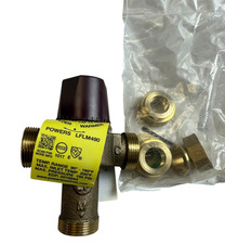 Powers LFLM490-1 Thermostatic Mixing Valve 1/2" Lead Free 90-160F MADE IN USA
