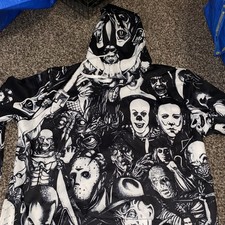 Hoodie Horror Movies 5XL Printed Freddy Krueger Jason Voorhees Pennywise Raven