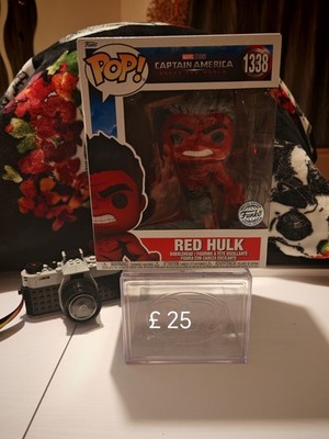 Funko Pop RED HULK #1338 Captain America Marvel Movies Special Bobble Figur 6''