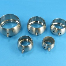Edelstahl Kugelring Ø 26,9 - 60,3 mm Handlauf Rohr Halter Aufnahme V2A Ring