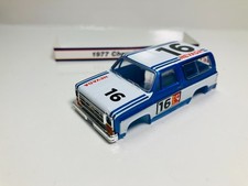 AUTO-WORLD AFX '77 CHEVY BLAZER White/Blue 16 Body Only Aurora AFX NEW
