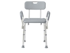 Bath Chair for Seniors, Shower Seat with Back, Suction Feet, Non-Slip Adjustable