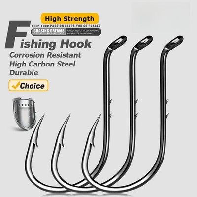50~200Pc Octopus Fishing Hook High Carbon Steel Barbed Circle Hook for Saltwater