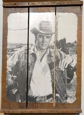 Elvis Presley Laminated Wooden Photo Art Piece 24x 17.5 Inches