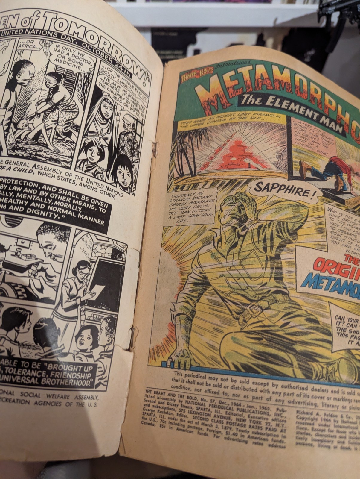 The Brave and the Bold #57 Signed Low Grade 1.0 Silver Age DC Comics 