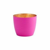 Gift Company Windlicht Madras M, Teelichthalter, Kerzenhalter, Eisen, Neon Pink