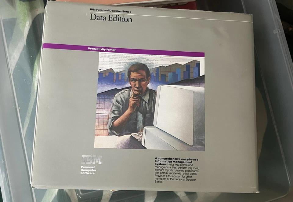 IBM 1984 Personal Decision Series Data Edition Производительность Семейная Книга DOS Новая - Изображение 3 из 4