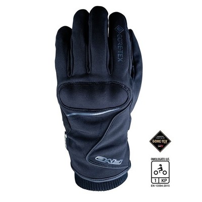 Motorradhandschuhe von Man Winter Goretex  Mit Schutz FIVE Stockholm GTX Black
