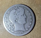 1916 P Barber Quarter NNN109