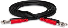 HosaTech CPP-202 2m Dual 1/4 inch TS to Same Stereo Interconnect Cable
