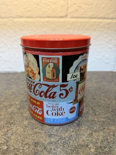 Vintage 1993 Coca Cola Montage of Advertisements Tin
