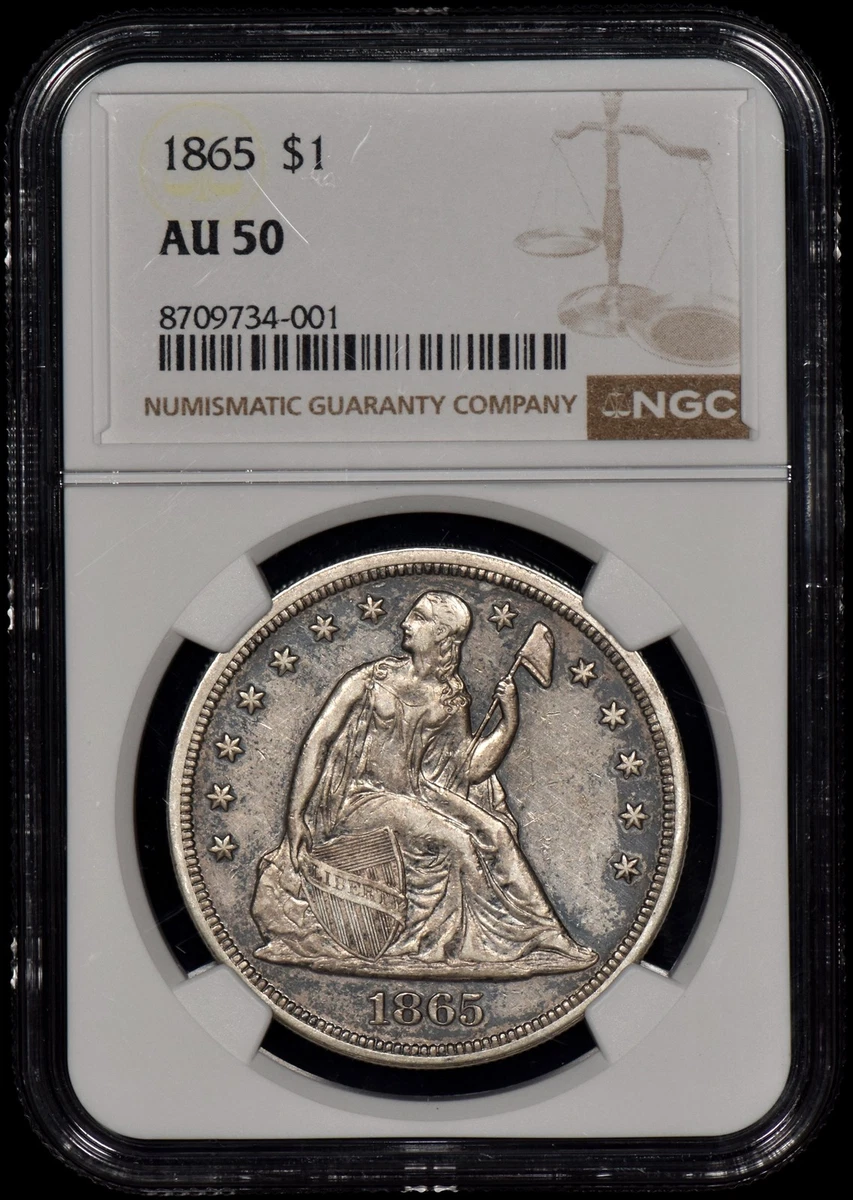 1865 年坐姿自由女神美元硬币(1840-1873) | eBay