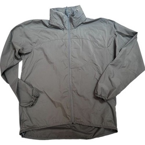 Patagonia Men’s Large Lightweight Windbreaker Jacke grau grün Kapuze Wandern