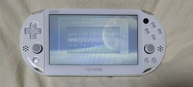 [Near Mint ] SONY PS Vita PCH-2000 Console White w/charger And Memory Card