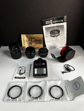 Vintage Nikon Camera Lens Lot, Flash DeJur, Rolev, FG-20 135mm 28mm Teleconvert