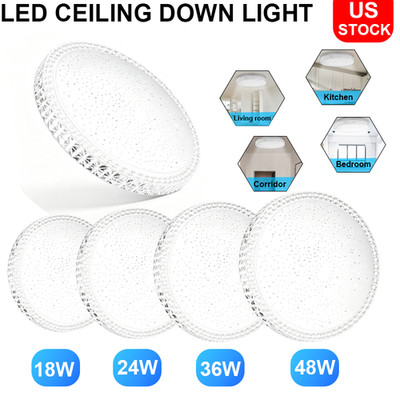 LED Ceiling Down Light Round 18/24/36/48W Oyster Lamp Modern Cool Light IP20