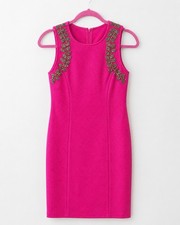 Lulus Women's Pink Ignite The Night Fuchsia Beaded Dress Size Small LNWOT