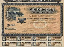 La Sobana, S. A. 1920 Alc&aacute;zar de San Juan Ciudad Real Portabella Zaragoza 500 Pt