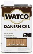 Watco A65941 Danish Oil Wood Finish, Quart, qt rust-oleum, Medium Walnut