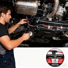 5 Rolls 3/4 Inch x 50 FT Premium Wiring Harness Tape - High Temp Self-Adhesive14