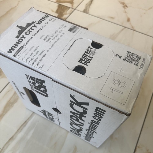 Cavo Windy City Wire 18/4 UNS STR CMP, Guaina Bianca - Bobina 1000 Piedi (304m) - 002380