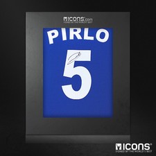 Andrea Pirlo Back Signed Brescia 2000-01 Home Shirt With COA