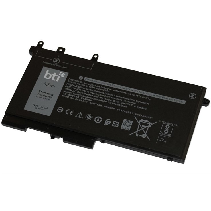 BTI 3-cell 42Wh RRJDX compatible laptop battery for Dell Latitude 5480 5490 5580
