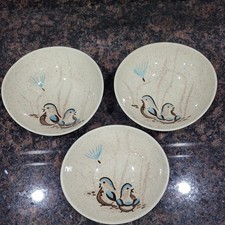 Vintage Red Wing Bob White Coupe 6.5" Oval Cereal Bowls  qty 3