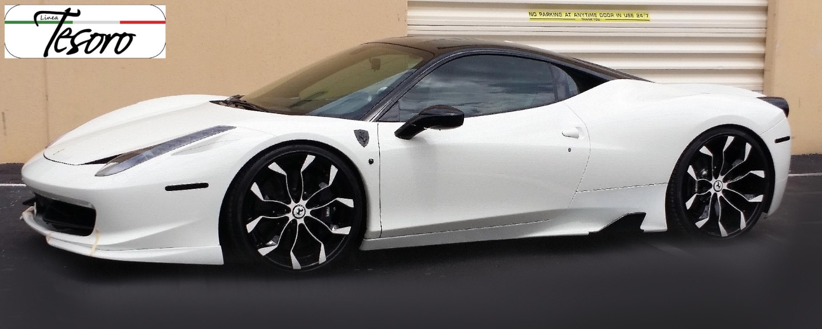 2010-15 Ferrari 458 Italia TesoroDesign Lower Front 2pc Spoiler Made in USA