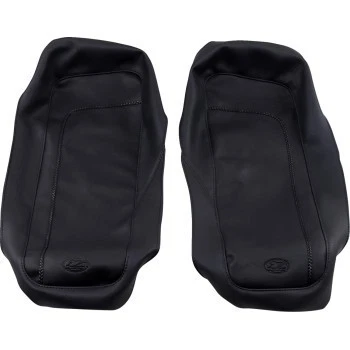 Mustang 77604 Smooth Plain Saddlebag Lid Covers for Harley Touring 93-13 - Image 2 of 2
