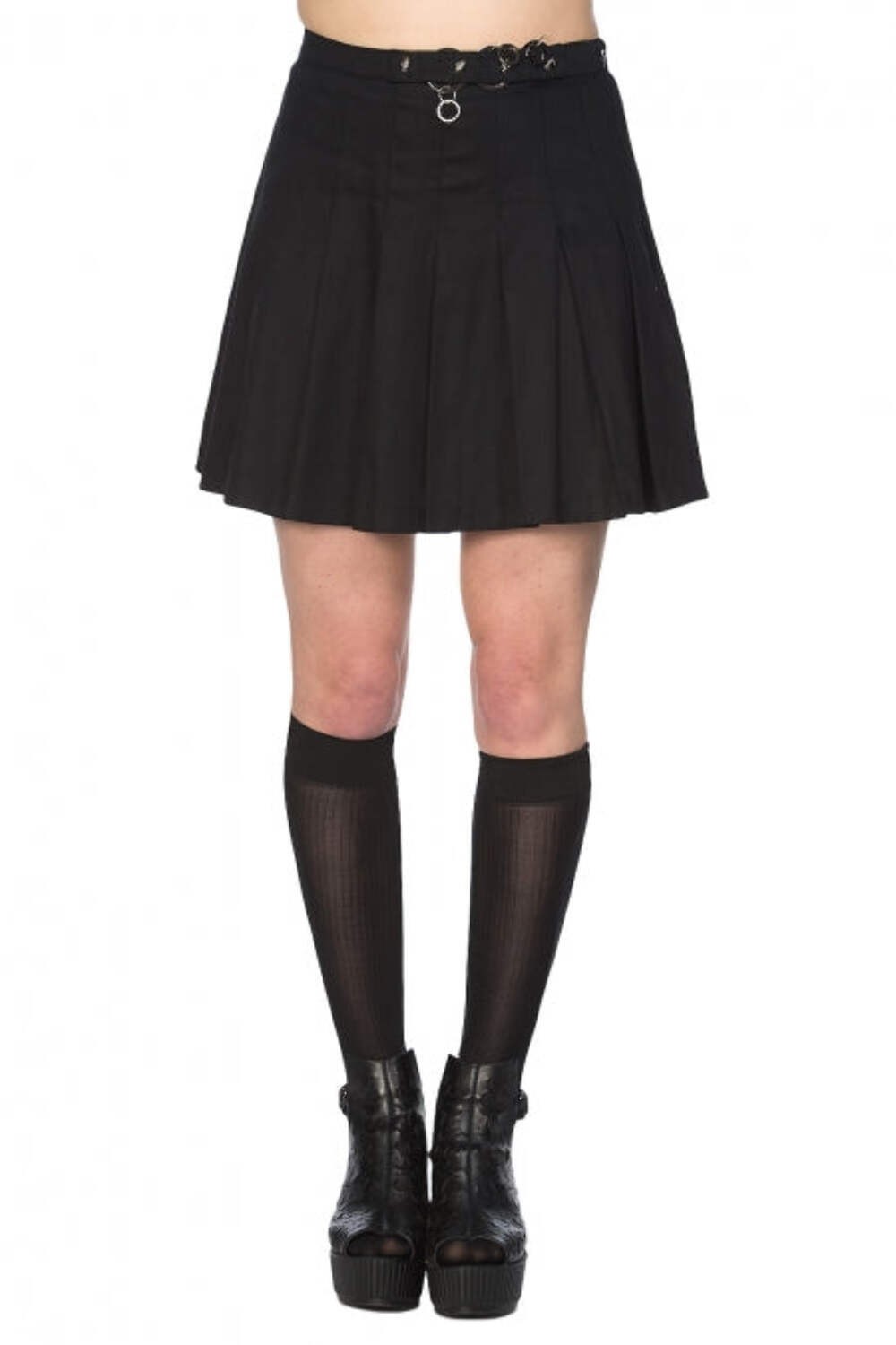 Banned Apparel - Pleated Ring Skirt
