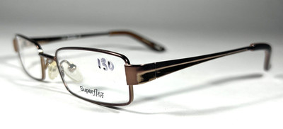 Superflex 92 C.1 Eyeglasses Frame Dark Brown Metal Full Rim, Size: 44-16-120