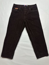 Empyre Corduroy Pants Mens 34x30 Brown Relax Corduroy Baggy Skateboarding Grunge