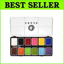 Hypoallergenic Face Paint Palette with 12 Colors - Ideal for Sensitive Skin