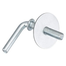 7 Shaped Fan Screw with Small Washer for M8 Fan, Silver