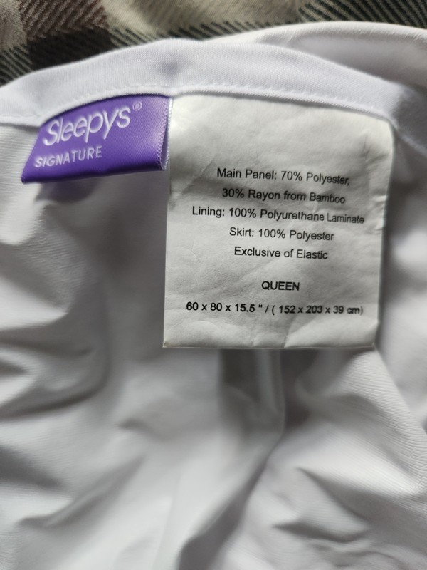 Sleepy's Signature Total Encasement Mattress Protector King Size New Open Box