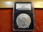 2011-S United States Silver Eagle 1 Oz 0.999 Silver Coin - NGC MS69 Black Core