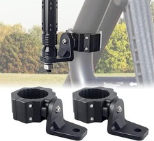 2 PCS UTV Flag Mount/ UTV Whip Mount for 1.75"  2" Roll Cage Compatible with