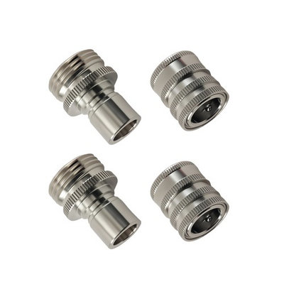 #ad 4Pcs 3 4quot; Quick Connect Garden Hose Pressure Washer Adapter Stainless Steel New $22.44