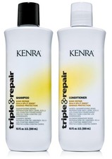 Kenra Triple Repair Shampoo/Conditioner Set - Targets/Repairs Weak/Broken Hair B