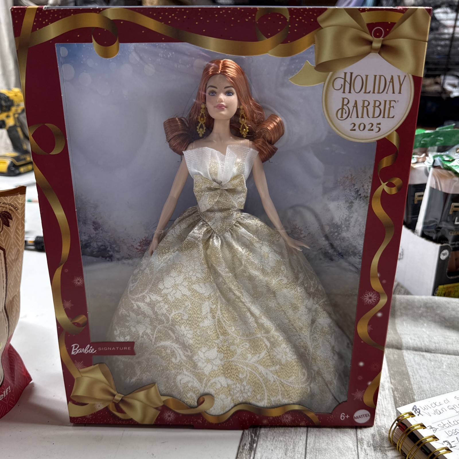 Mattel Creations Barbie Signature 2025 Holiday Red Hair Collectible Doll