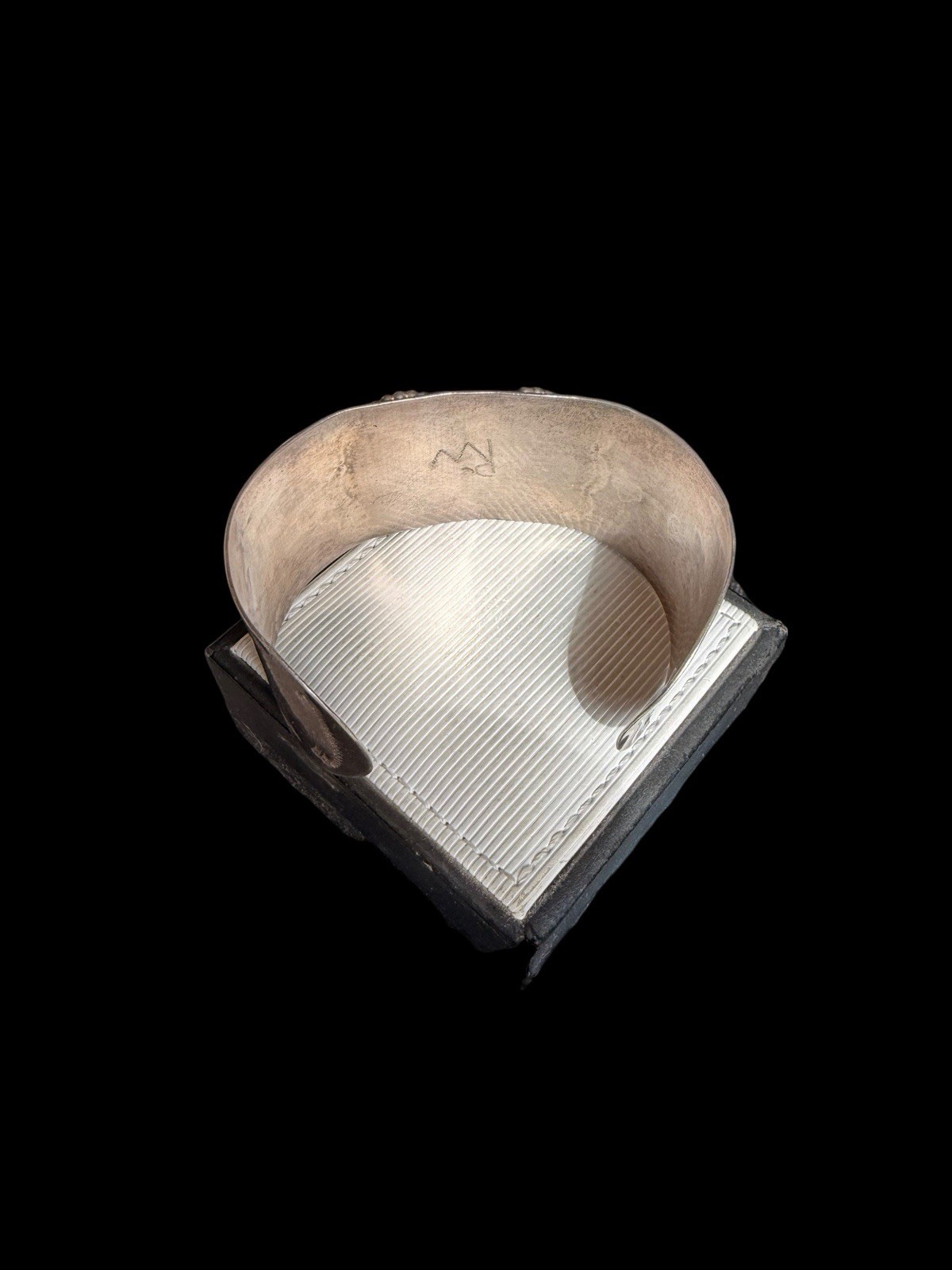 Signed Native American Double  Snowflake Obsidian… - image 18